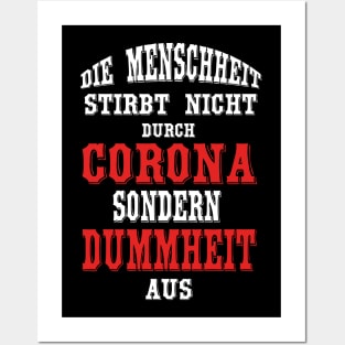 die Menschheit stirbt nicht aus - Plakatstil Posters and Art